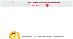 Desktop Screenshot of dentalemergencycard.com